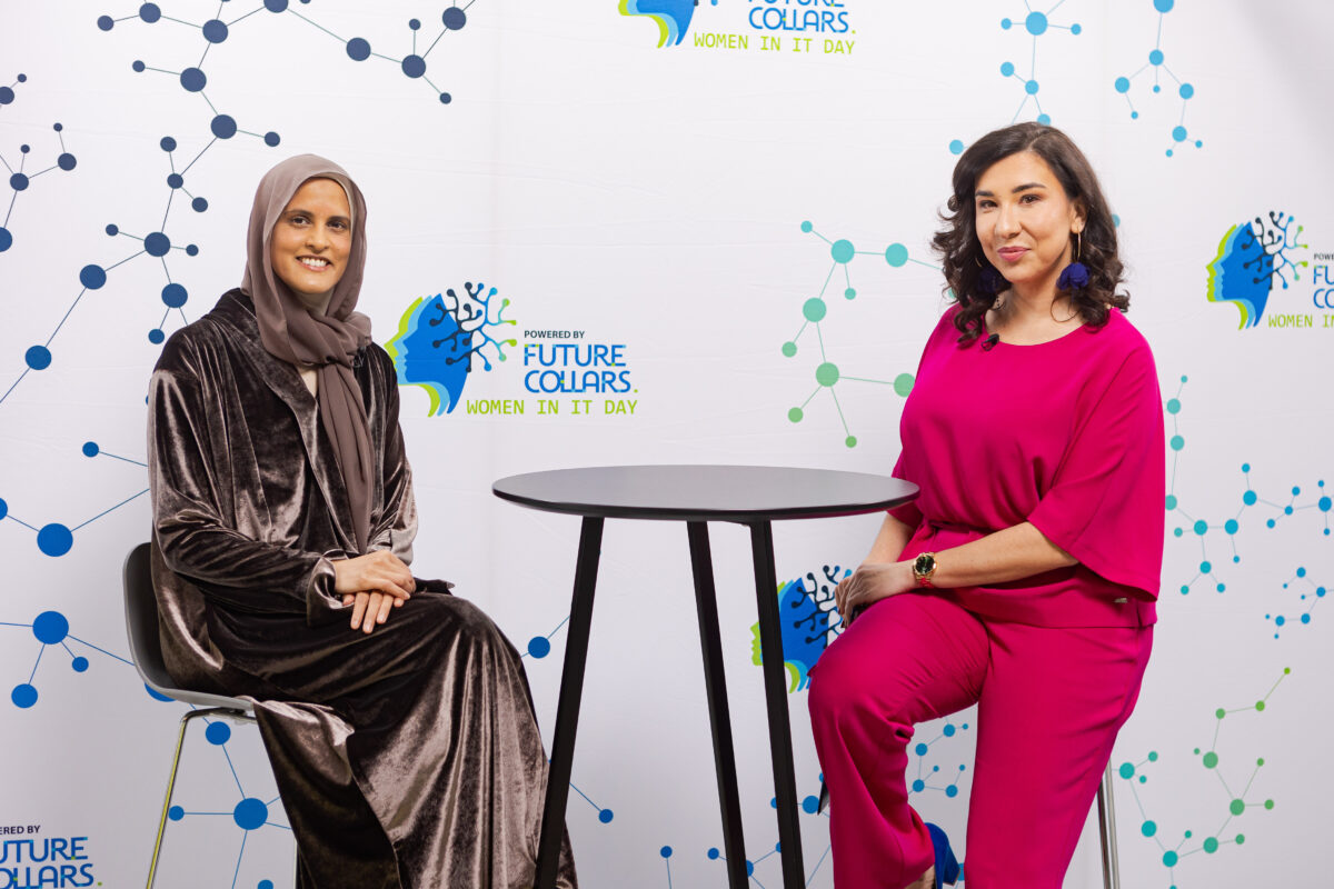 Katarzyna Głuchowska - dwujęzyczna moderatorka i dziennikarka prowadząca wywiady z ekspertami podczas Women in IT Day 2024 w Warszawie